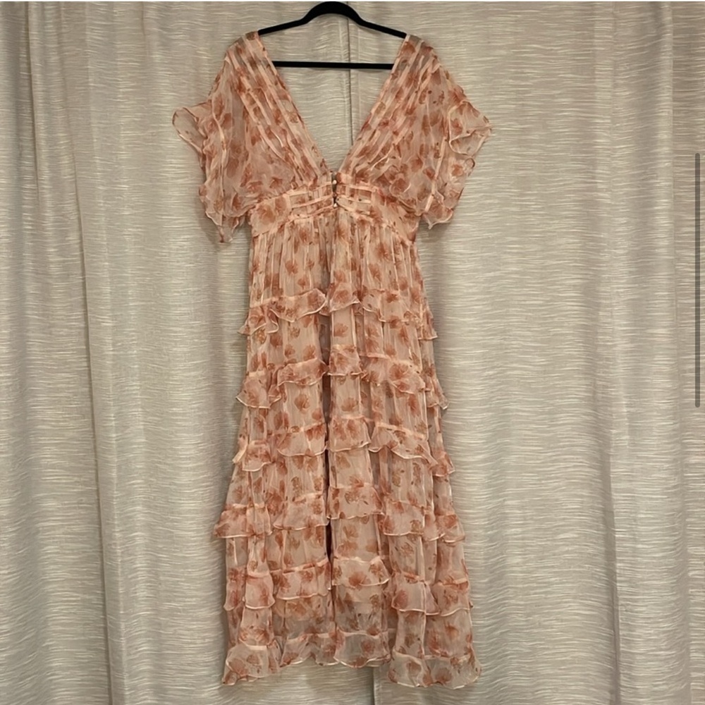 Petal & Pup Pink Plunge Maxi Sundress